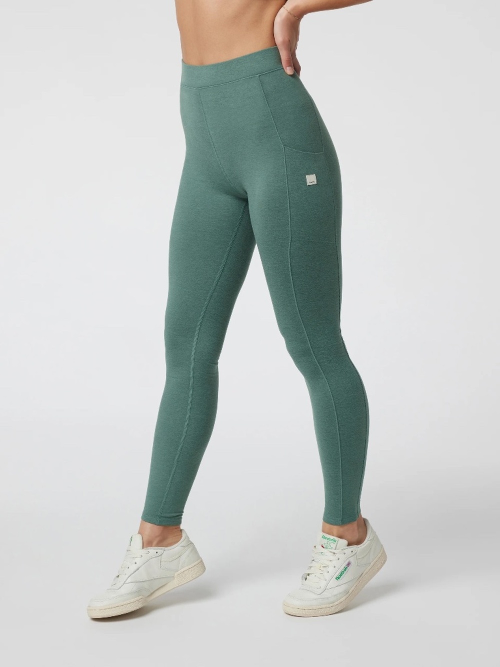 Vuori Granite Pocket Legging in Sea Pine Heather S MSRP $108